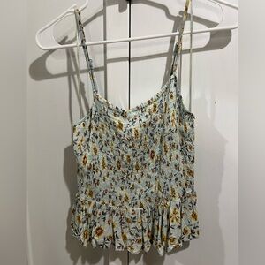 Spaghetti Strap Sunflower Tank
